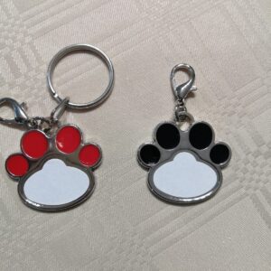 Paw Print Keyring