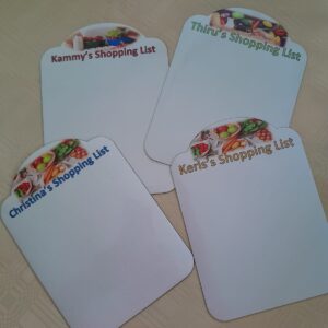 Fridge magnet message board