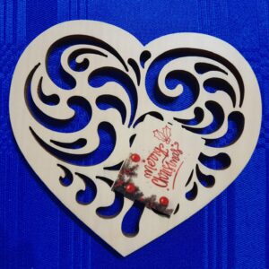 Bamboo Coaster Heart